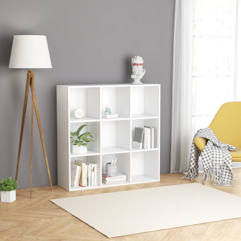 Libreria Bianca 98x29x97,5 Cm In Legno Multistrato
