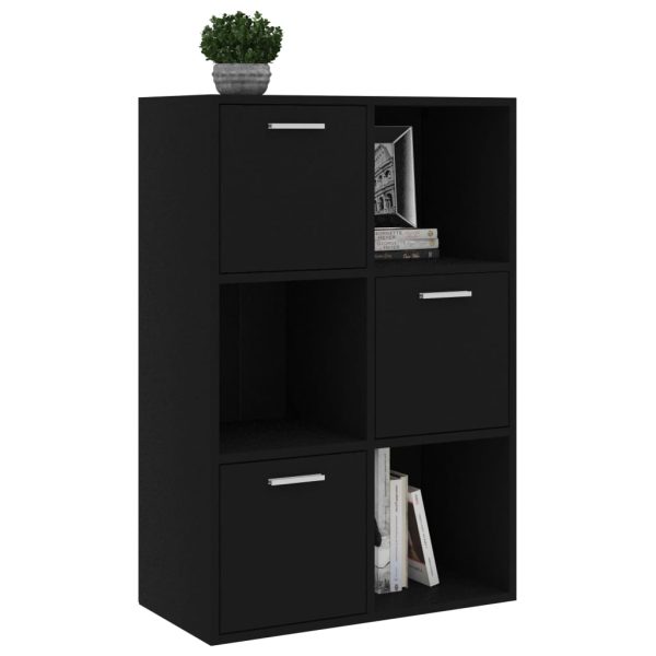 Armadietto Nero 60x29,5x90 Cm In Legno Multistrato - Image 4