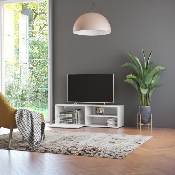 Mobile Porta Tv Bianco 120x34x37 Cm In Legno Multistrato - Image 4