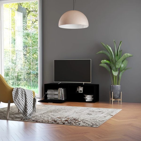 Mobile Porta Tv Nero 120x34x37 Cm In Legno Multistrato - Image 4