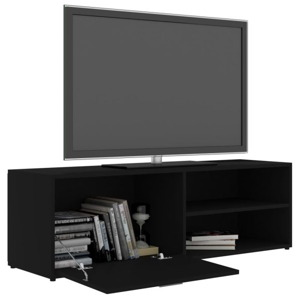 Mobile Porta Tv Nero 120x34x37 Cm In Legno Multistrato - Image 5