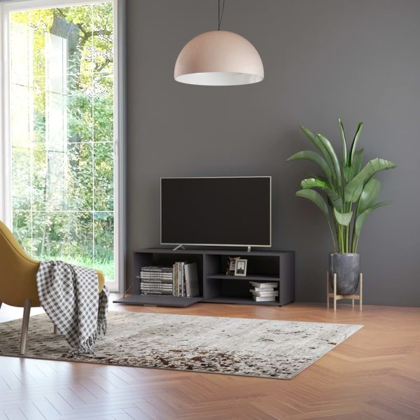 Mobile Porta Tv Grigio 120x34x37 Cm In Legno Multistrato - Image 4