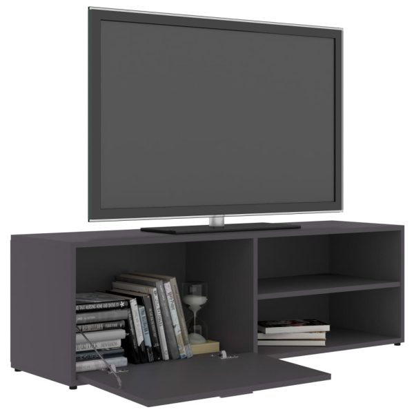 Mobile Porta Tv Grigio 120x34x37 Cm In Legno Multistrato - Image 5