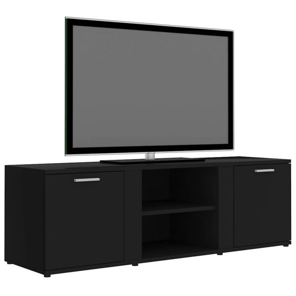 Mobile Porta Tv Nero 120x34x37 Cm In Legno Multistrato - Image 3