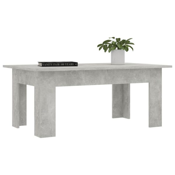 Tavolino Salotto Grigio Cemento 100x60x42 Cm Legno Multistrato - Image 3