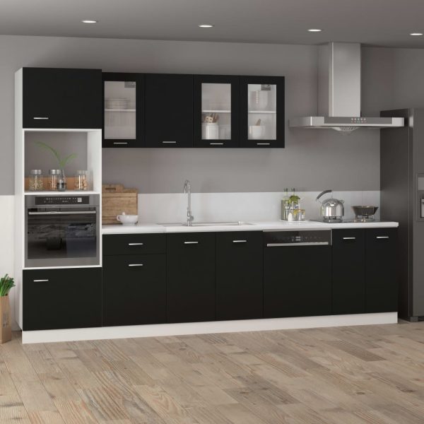 Armadio Inferiore Nero 60x46x81,5 Cm In Legno Multistrato - Image 3