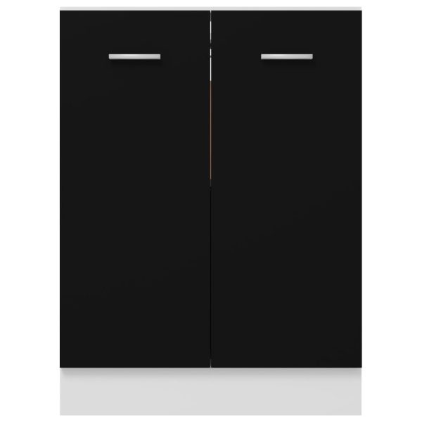 Armadio Inferiore Nero 60x46x81,5 Cm In Legno Multistrato - Image 6