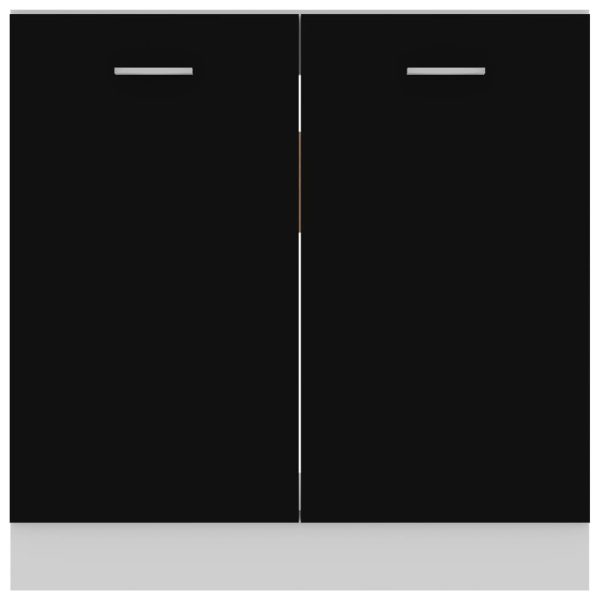 Mobile Sottolavello Nero 80x46x81,5 Cm Legno Multistrato - Image 6