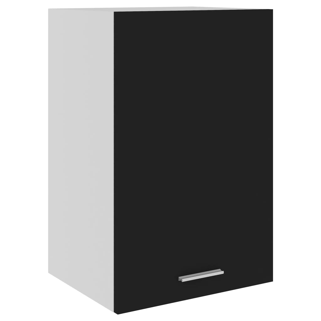 Mobile Pensile Nero 39,5x31x60 Cm In Legno Multistrato