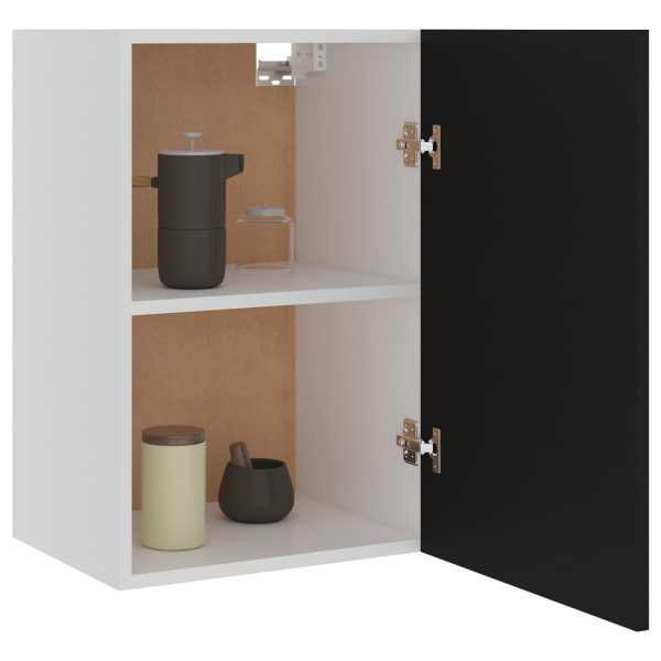 Mobile Pensile Nero 39,5x31x60 Cm In Legno Multistrato - Image 4