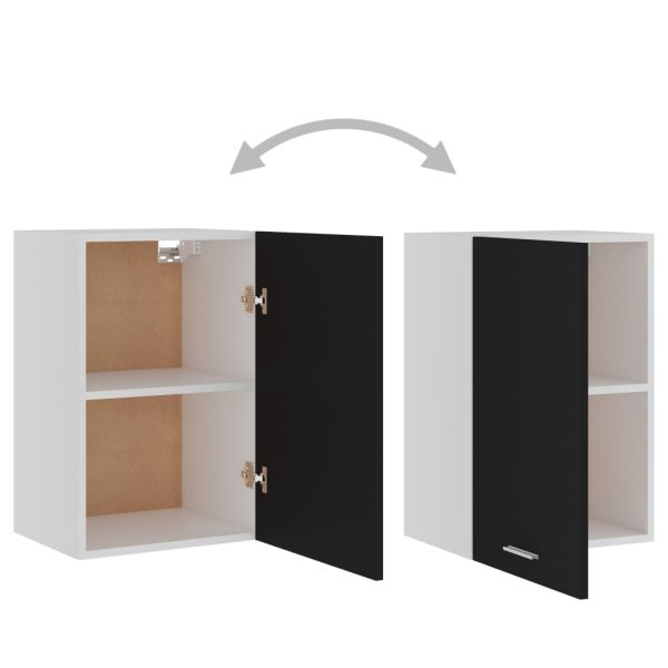 Mobile Pensile Nero 39,5x31x60 Cm In Legno Multistrato - Image 5