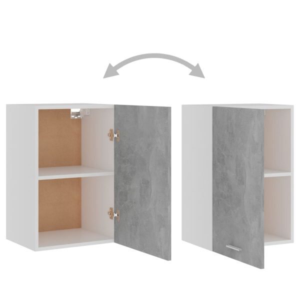 Mobile Pensile Grigio Cemento 39,5x31x60cm In Legno Multistrato - Image 5