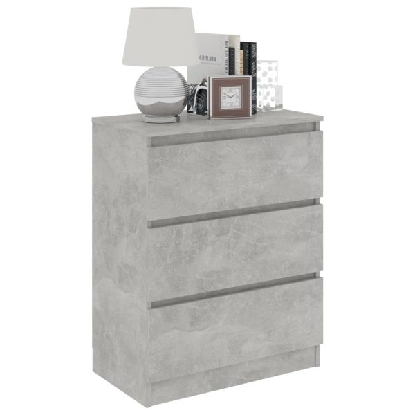 Credenza Grigio Cemento 60x35x76 Cm In Legno Multistrato - Image 3