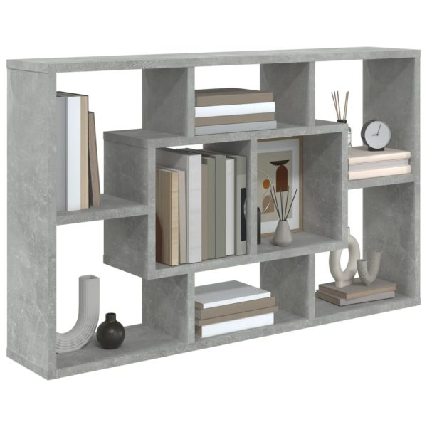 Mensola A Muro Grigio Cemento 85x16x52,5cm In Legno Multistrato - Image 4