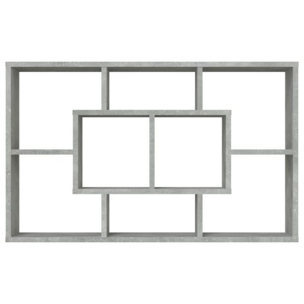 Mensola A Muro Grigio Cemento 85x16x52,5cm In Legno Multistrato - Image 5