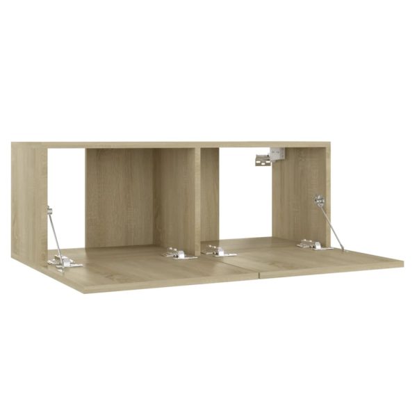 Mobile Porta Tv Rovere Sonoma 80x30x30 Cm In Legno Multistrato - Image 5