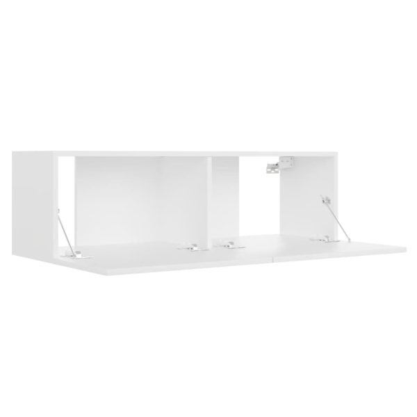 Mobile Porta Tv Bianco 100x30x30 Cm In Legno Multistrato - Image 5