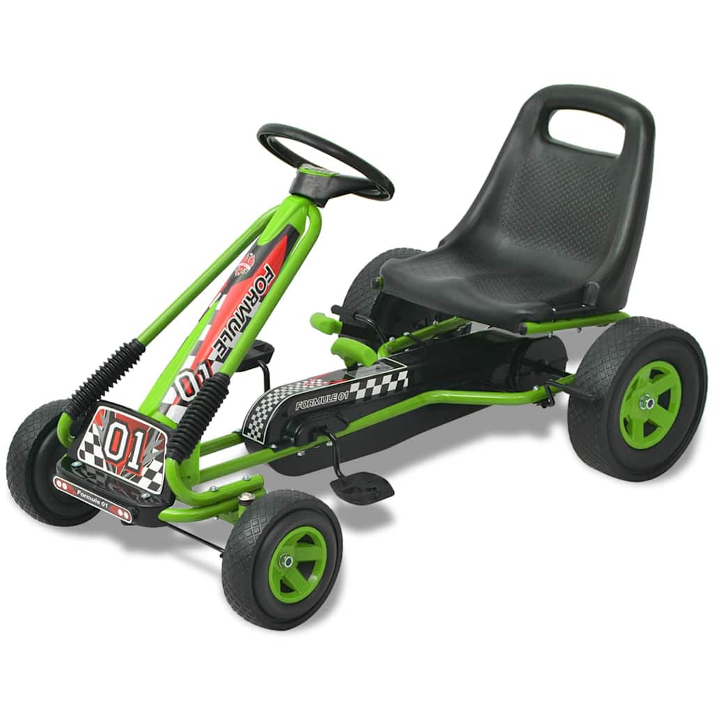 Go Kart A Pedali Con Seduta Regolabile Verde