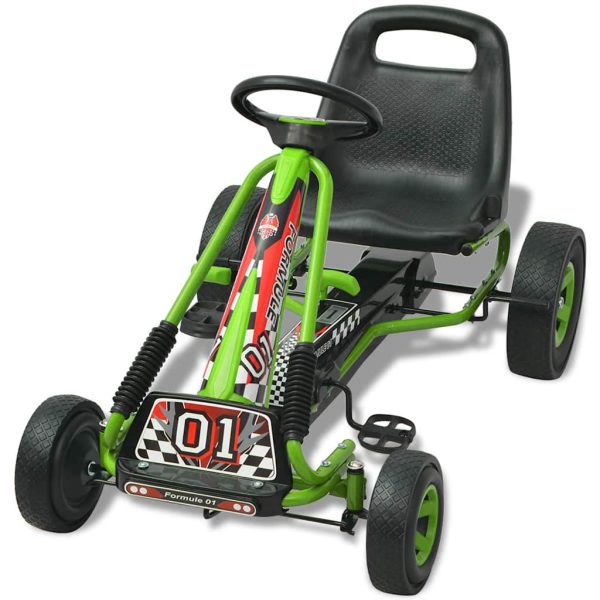 Go Kart A Pedali Con Seduta Regolabile Verde - Image 3