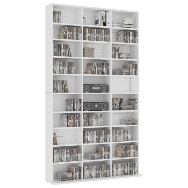 Armadietto Tv Bianco 102x16x177,5 Cm In Legno Multistrato - Image 3