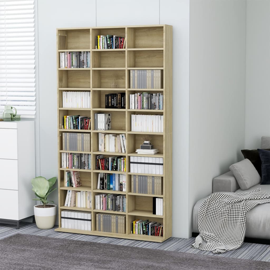 Armadietto Tv Rovere Sonoma 102x16x177,5cm In Legno Multistrato