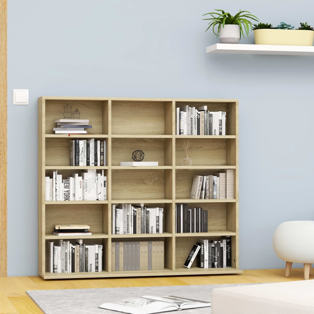 Armadietto Cd Rovere Sonoma 102x23x89,5 Cm In Legno Multistrato