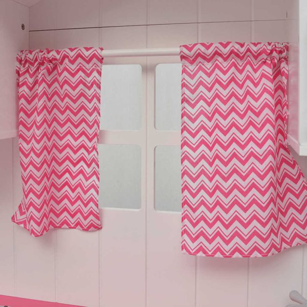 Cucina Giocattolo In Legno 82x30x100 Cm Rosa E Bianca - Image 4