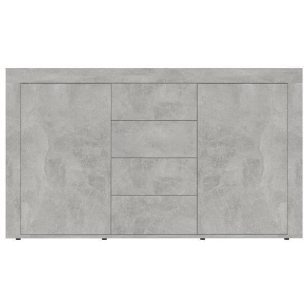 Credenza Grigio Cemento 120x36x69 Cm In Legno Multistrato - Image 6