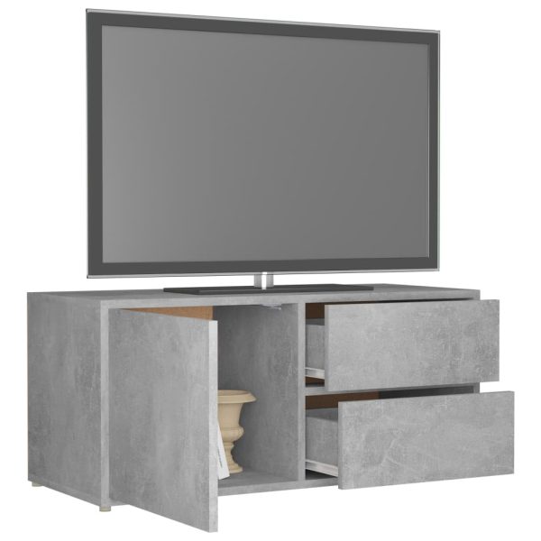 Mobile Porta Tv Grigio Cemento 80x34x36 Cm Legno Multistrato - Image 5
