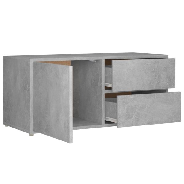 Mobile Porta Tv Grigio Cemento 80x34x36 Cm Legno Multistrato - Image 6