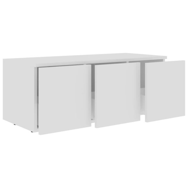 Mobile Porta Tv Bianco 80x34x30 Cm In Legno Multistrato - Image 5