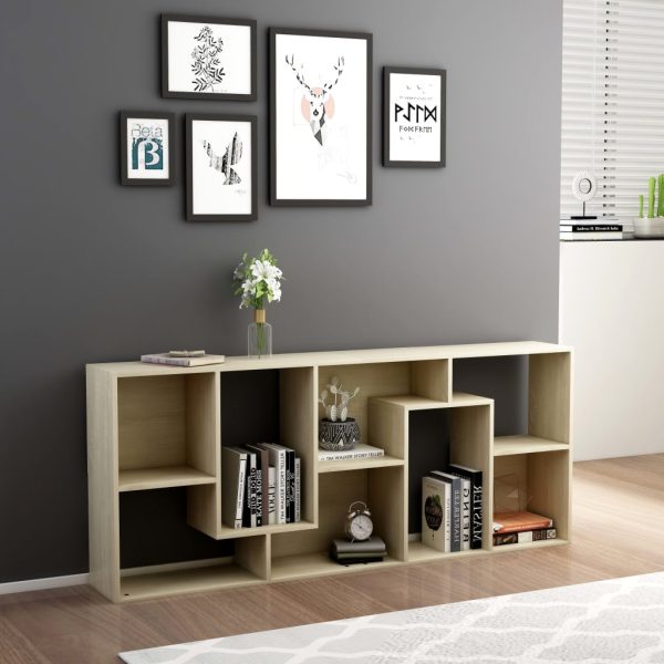 Libreria Rovere Sonoma 67x24x161 Cm In Legno Multistrato - Image 3
