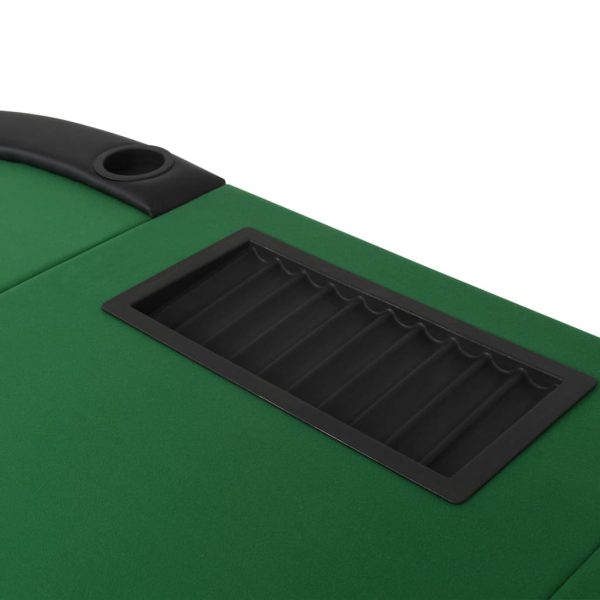 Tavolo Da Poker Piegabile In 3 Per 9 Giocatori Ottagonale Verde - Image 6