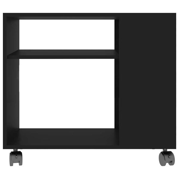 Tavolino Da Salotto Nero 70x35x55 Cm In Legno Multistrato - Image 4