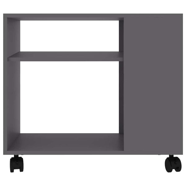 Tavolino Da Salotto Grigio 70x35x55 Cm In Legno Multistrato - Image 4