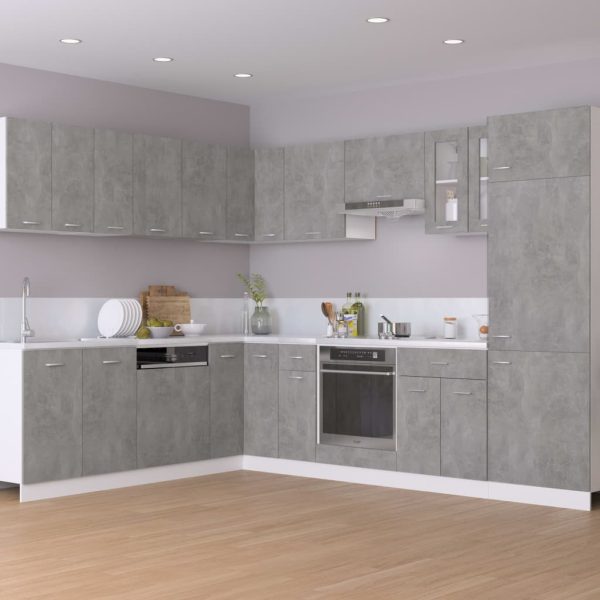 Mobile Per Forno Grigio Cemento 60x46x81,5 Cm Legno Multistrato - Image 3