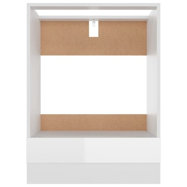Mobile Per Forno Bianco Lucido 60x46x81,5 Cm Legno Multistrato - Image 5