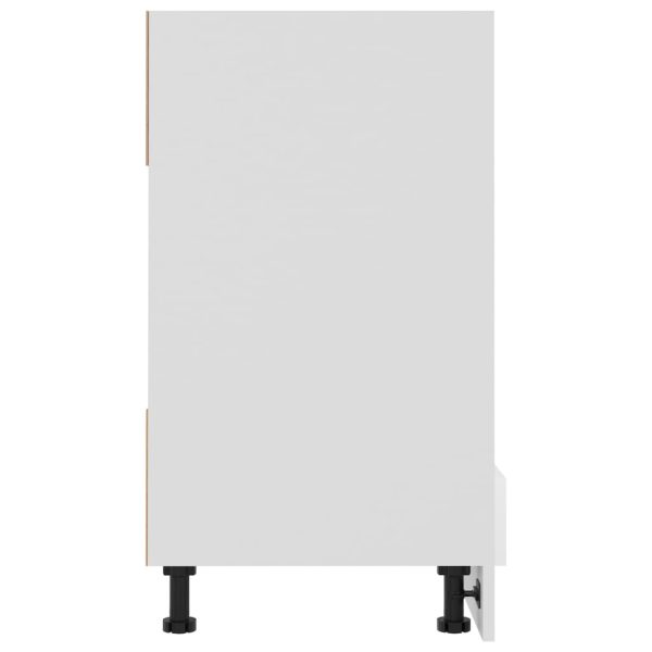 Mobile Per Forno Bianco Lucido 60x46x81,5 Cm Legno Multistrato - Image 6