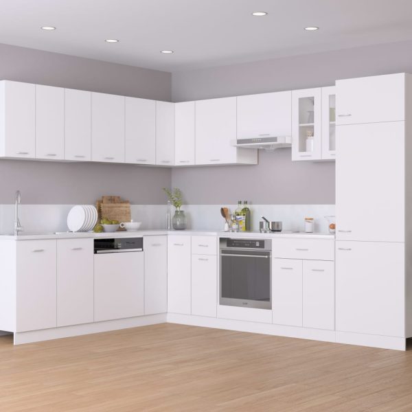 Mobile Per Frigo Bianco 60x57x207 Cm Legno Multistrato - Image 3