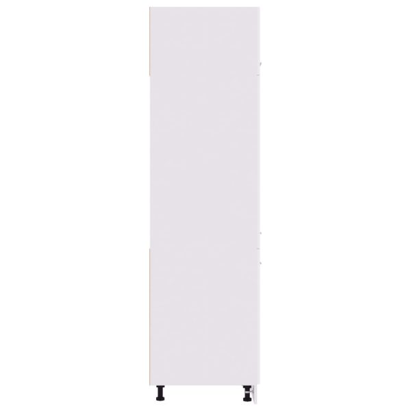 Mobile Per Frigo Bianco 60x57x207 Cm Legno Multistrato - Image 6