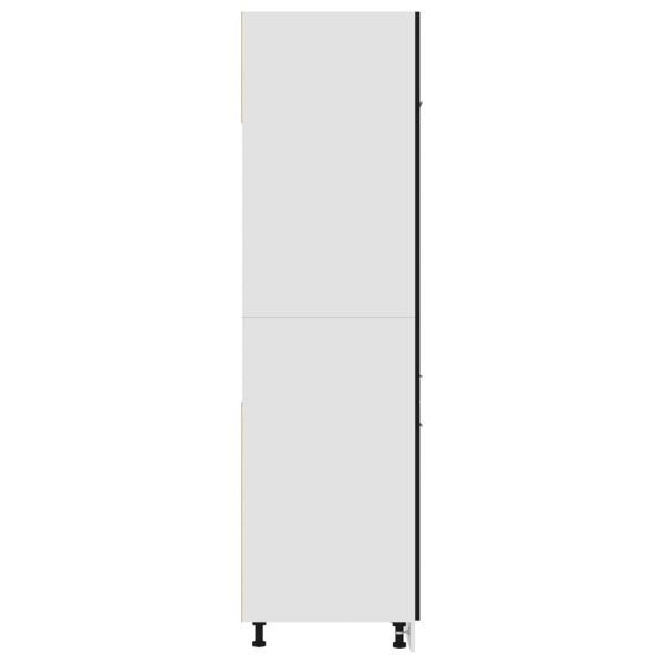 Armadio Per Frigo Nero 60x57x207 Cm In Legno Multistrato - Image 6