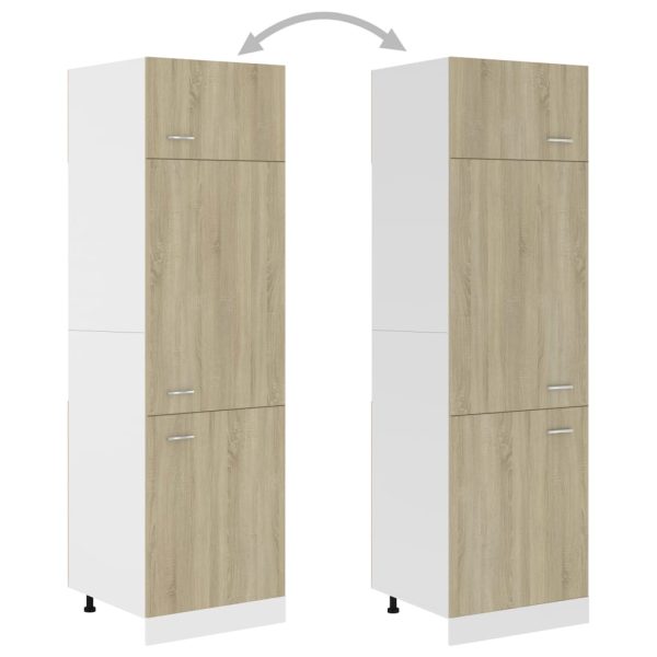 Mobile Per Frigo Rovere Sonoma 60x57x207 Cm Legno Multistrato - Image 4