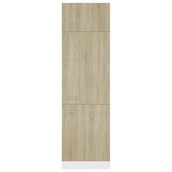 Mobile Per Frigo Rovere Sonoma 60x57x207 Cm Legno Multistrato - Image 5