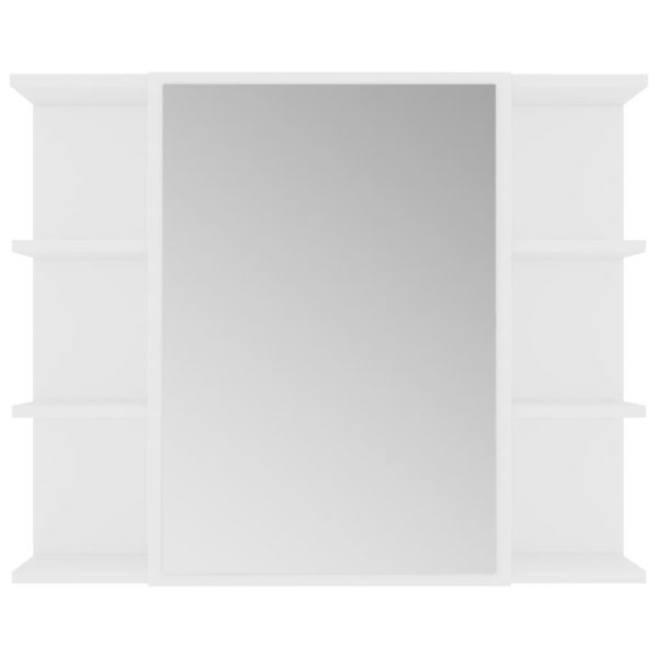 Armadio Da Bagno Bianco 80x20,5x64 Cm In Legno Multistrato - Image 6