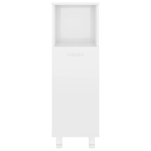 Mobile Da Bagno Bianco Lucido 30x30x95 Cm In Legno Multistrato - Image 5