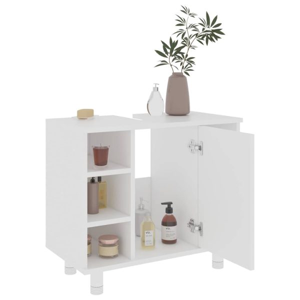 Mobile Da Bagno Bianco 60x32x53,5 Cm In Legno Multistrato - Image 4