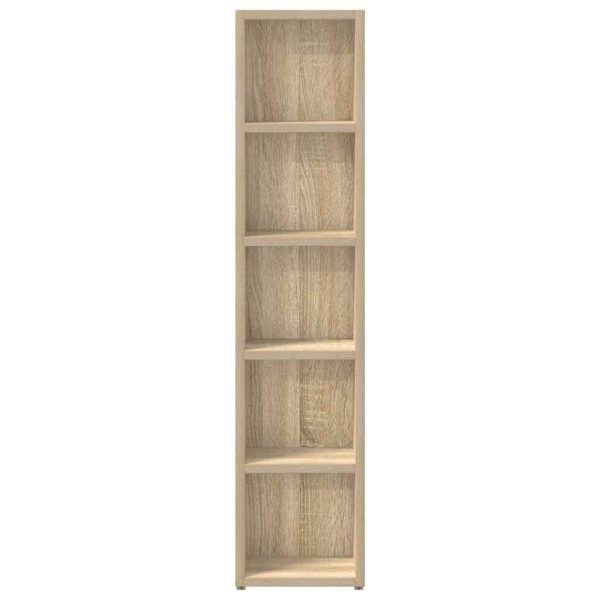 Mobili Porta Cd 2pz Rovere Sonoma 21x16x93,5 Legno Multistrato - Image 5