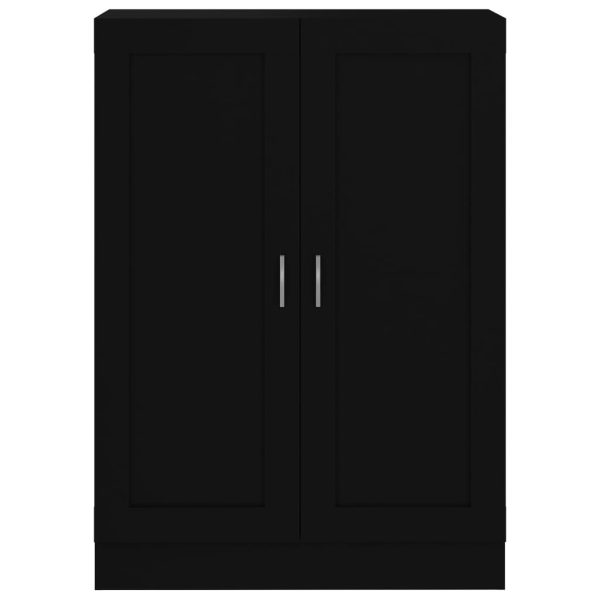 Libreria Nera 82,5x30,5x115 Cm In Legno Multistrato - Image 6