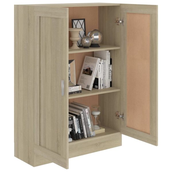 Libreria Rovere Sonoma 82,5x30,5x115 Cm In Legno Multistrato - Image 4