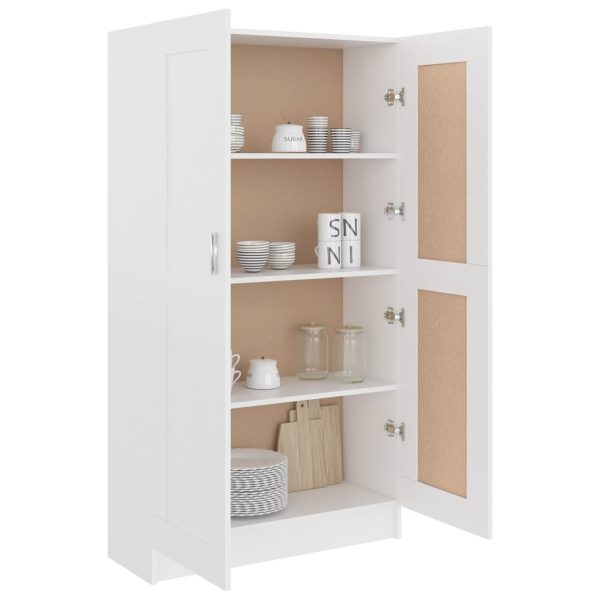 Libreria Bianca 82,5x30,5x150 Cm In Legno Multistrato - Image 4